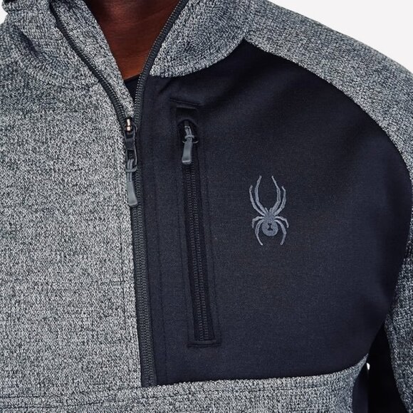 SPYDER Men's Half Zip Sweater Jacket NWT Size M - Picture 3 of 6